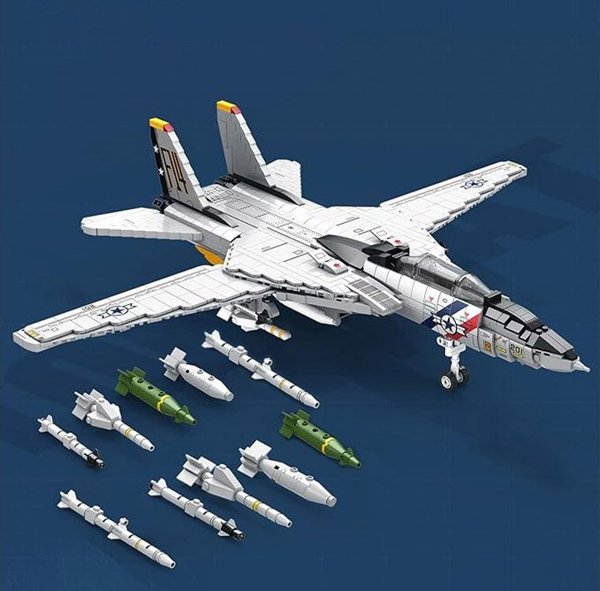 Jokomisiada Τεχνικά τουβλάκια F-14 Tomcat 1600 κομμάτια αμερικανικό μαχητικό ZA5301