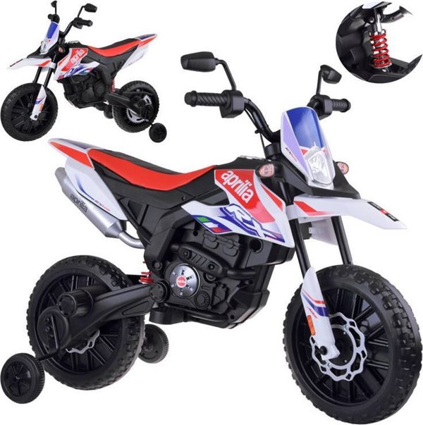 Jokomisiada Μοτοσικλέτα για παιδιά cross APRILIA RX125 με μπαταρία PA0302