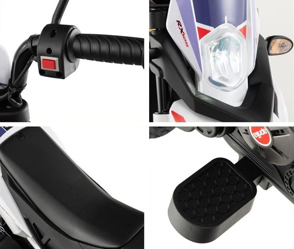 Jokomisiada Μοτοσικλέτα για παιδιά cross APRILIA RX125 με μπαταρία PA0302