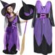 Jokomisiada Φόρεμα + Καπέλο Κοστούμι μεταμφίεσης για Μάγισσα ZA5279
