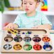 Jokomisiada Πολύχρωμες Μπάλες Παζλ Montessori Μωσαϊκό Ταξινόμηση εκμάθηση χρωμάτων ZA5329