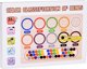 Jokomisiada Πολύχρωμες Μπάλες Παζλ Montessori Μωσαϊκό Ταξινόμηση εκμάθηση χρωμάτων ZA5329
