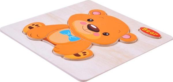 Jokomisiada Ξύλινο παζλ με ζωάκια Puzzle ZA2528