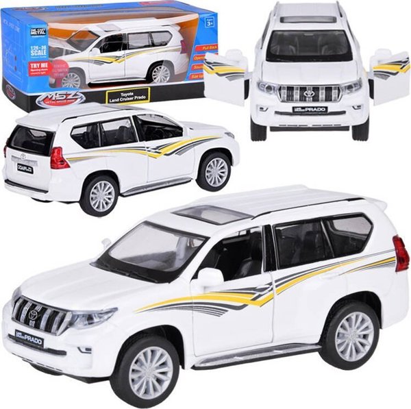Jokomisiada Μεταλλικό αυτοκίνητο μοντέλο TOYOTA LAND CRUISER PRADO με φως και ήχο SUV ZA5056