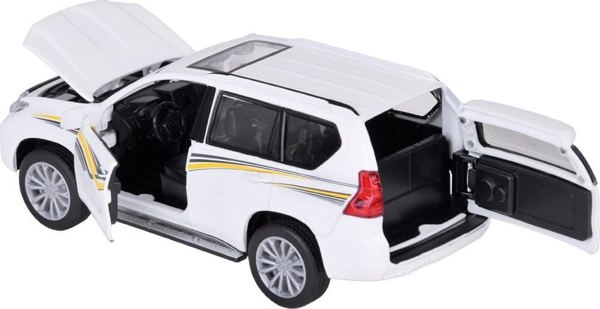 Jokomisiada Μεταλλικό αυτοκίνητο μοντέλο TOYOTA LAND CRUISER PRADO με φως και ήχο SUV ZA5056