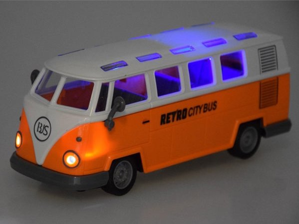 Jokomisiada Λεωφορείο φωτιζόμενο RETRO CITY BUS τηλεχειριζόμενο RC0677