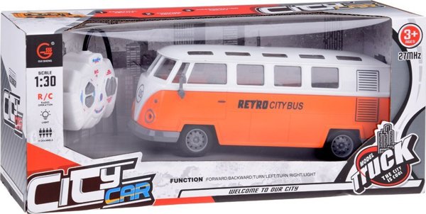 Jokomisiada Λεωφορείο φωτιζόμενο RETRO CITY BUS τηλεχειριζόμενο RC0677