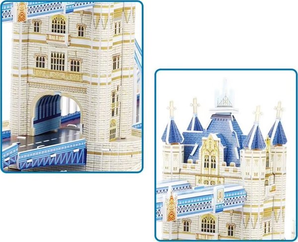 Jokomisiada Παζλ 3D Tower Bridge 120-στοιχεία Χωρικό παζλ Λονδίνο ZA5399