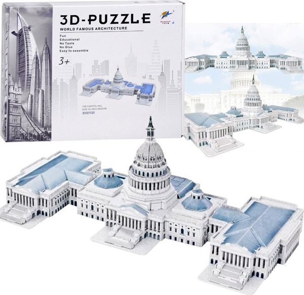 Jokomisiada Παζλ 3D The Capitol Hill 132-στοιχεία Χωρικό παζλ ZA5400