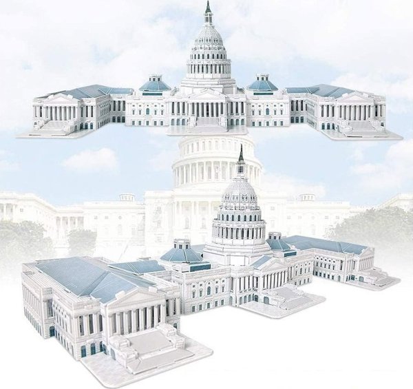 Jokomisiada Παζλ 3D The Capitol Hill 132-στοιχεία Χωρικό παζλ ZA5400