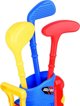 Σετ για παιχνίδι Mini Golf Jokomisiada μπαστούνια + μπάλες + βάση με ρόδες για παιδιά SP0804