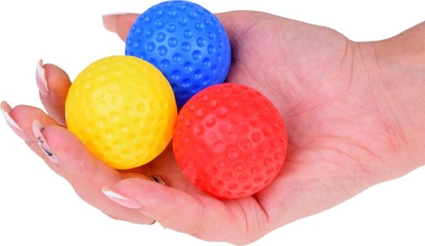 Σετ για παιχνίδι Mini Golf Jokomisiada μπαστούνια + μπάλες + βάση με ρόδες για παιδιά SP0804