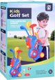 Σετ για παιχνίδι Mini Golf Jokomisiada μπαστούνια + μπάλες + βάση με ρόδες για παιδιά SP0804
