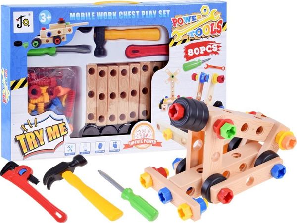 Jokomisiada Creative CONSTRUCTION BLOCKS Σετ 80 τμχ ZA3110