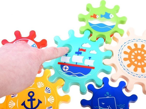 Jokomisiada Παιχνίδι για το νερό πολύχρωμα γρανάζια ZA3407