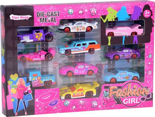 Σετ Αυτοκίνητα 10τμχ diecast Resoraki Αυτοκινητάκια Σπορ Αυτοκίνητα ZA5320