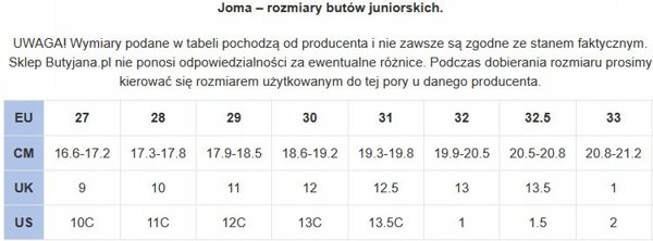 Joma Super Copa Jr 2501 TF SCJW2501TFV Czarne 31