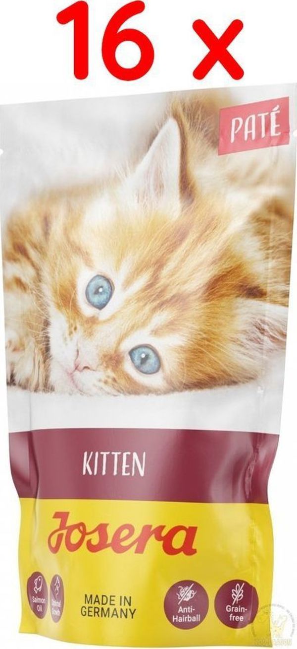 Josera Pate Kitten με λάδι σολομού - σετ 16x85g 9314875 4032254750185