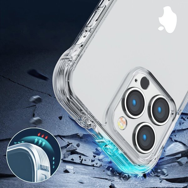 Θήκη Joyroom Joyroom Defender Series για iPhone 14 Plus θωρακισμένη θήκη με γάντζους και βάση διαφανής (JR-14H3)