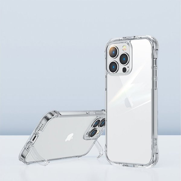 Joyroom Joyroom Defender Series θήκη κάλυμμα για iPhone 14 θωρακισμένη θήκη με γάντζους βάση διαφανής (JR-14H1)