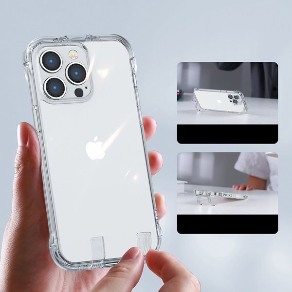 Joyroom Joyroom Defender Series θήκη κάλυμμα για iPhone 14 θωρακισμένη θήκη με γάντζους βάση διαφανής (JR-14H1)