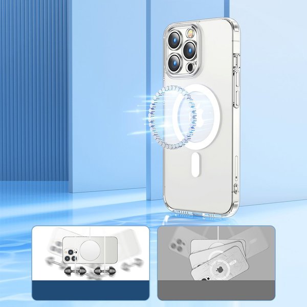 JOYROOM JOYROOM 14D Μαγνητική Θήκη μαγνητική θήκη για iPhone 14 Pro Max συμβατή με MagSafe διαφανής (JR-14D8)