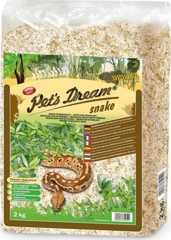 Jrs Pets Dream Snake Υπόστρωμα για Φίδια, Φυσικό Υλικό Υψηλής Απορροφητικότητας, 2kg