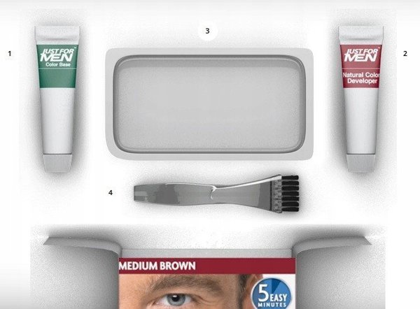 Just For Men Moustache & Beard Color M40 Medium-Dark Brown