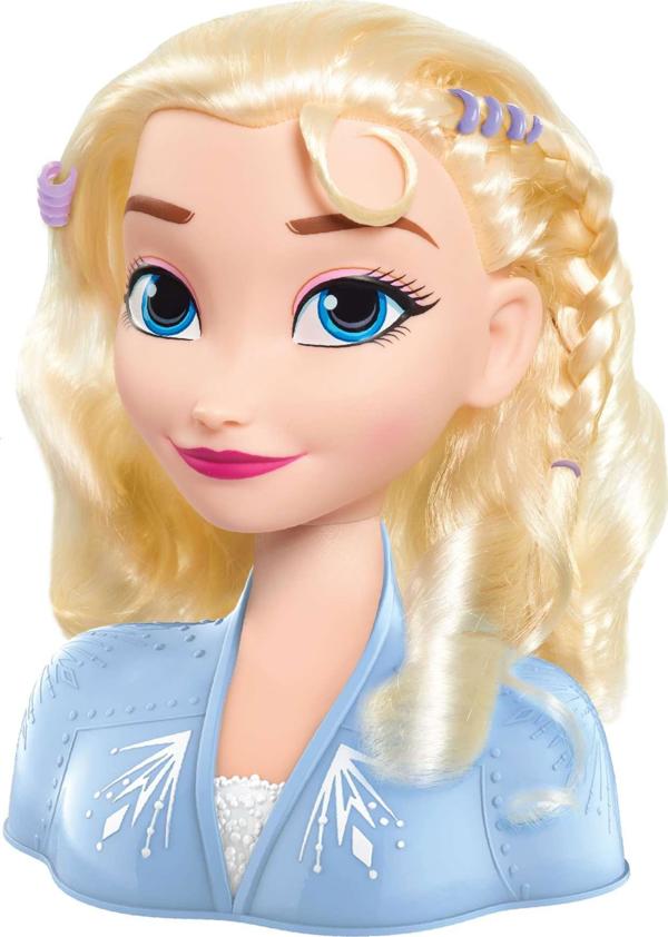 Just Play Frozen Κεφαλή για Χτένισμα και Στυλιζάρισμα Μαλλιών Elsa + Αξεσουάρ