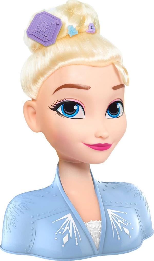 Just Play Frozen Κεφαλή για Χτένισμα και Στυλιζάρισμα Μαλλιών Elsa + Αξεσουάρ