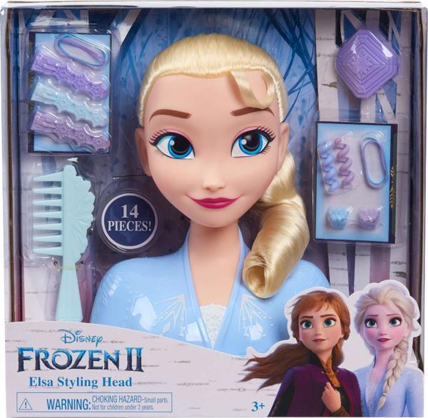 Just Play Frozen Κεφαλή για Χτένισμα και Στυλιζάρισμα Μαλλιών Elsa + Αξεσουάρ