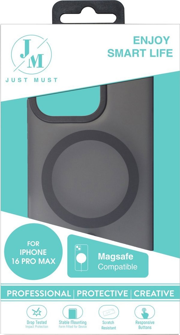 Just Must JM MAGSAFE SILK FROST I για iPhone 16 Pro Max Μαύρο (Μαύρο)