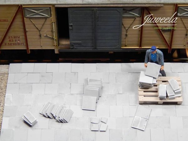 Juweela Juweela: Πλάκα πεζοδρομίου - Ανοιχτό γκρι - Καθολικό σετ