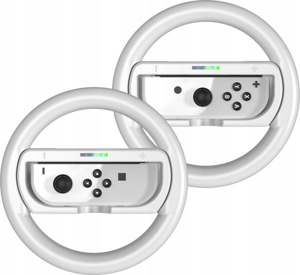 2x Τιμόνι + Βάση 2 σε 1 για Nintendo Switch OLED και Nintendo Switch
