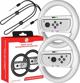 2x Τιμόνι + Βάση 2 σε 1 για Nintendo Switch OLED και Nintendo Switch