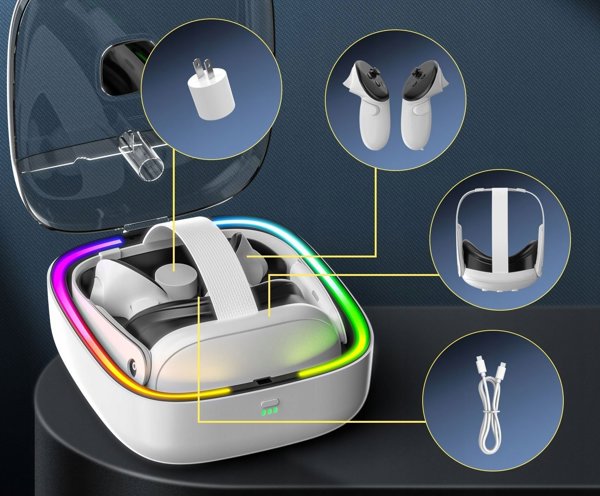 JYS Θήκη Βαλίτσα + Φορτιστής για Γυαλιά VR Oculus Meta Quest 3 / JYS-MQ002