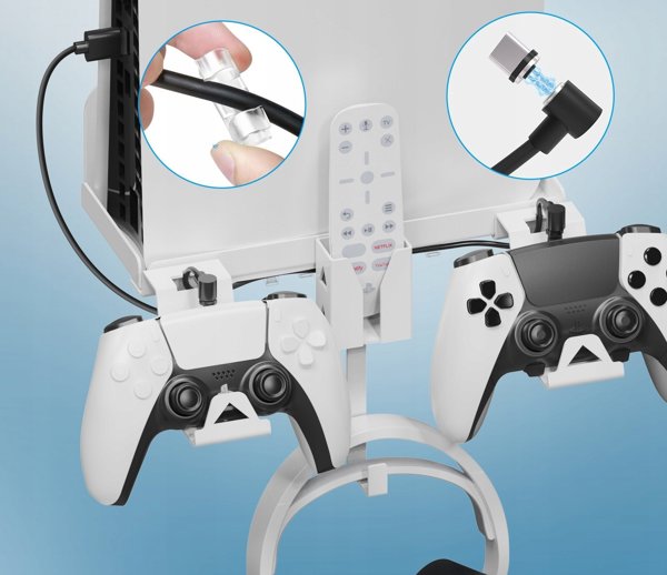 JYS Επιτοίχια Βάση Στήριξης + Καλώδιο 2 σε 1 Για Sony Playstation 5 Ps5 Slim / Jys-p5177