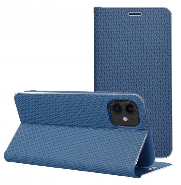 Θήκη LUNA Book Carbon για το IPHONE 17 Pro μπλε