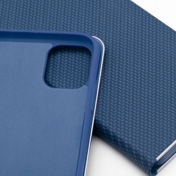 Θήκη LUNA Book Carbon για το IPHONE 17 Pro μπλε