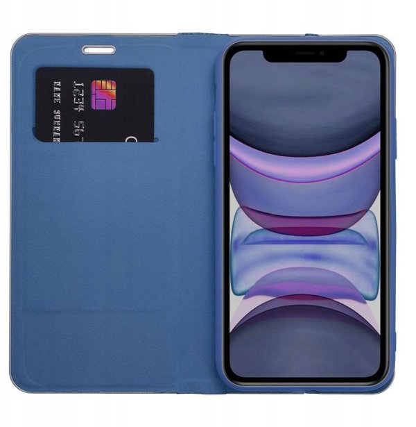 Θήκη LUNA Book Carbon για το IPHONE 17 Pro μπλε