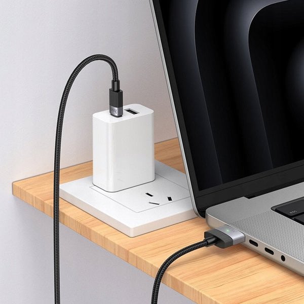 Kabel USB Hoco USB-C - MagSafe 3 1.8 m Czarny
