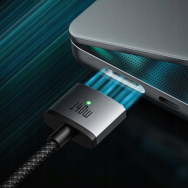 Kabel USB Hoco USB-C - MagSafe 3 1.8 m Czarny