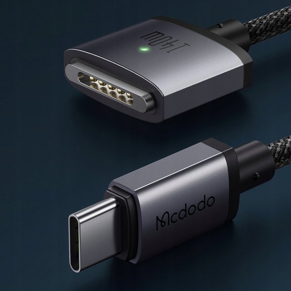 Kabel USB Hoco USB-C - MagSafe 3 1.8 m Czarny