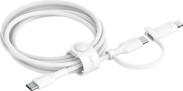 Belkin BOOST CHARGE 2-in-1 Cable USB-C/Lig.1,5m ws.CAC003hq1.5MWH