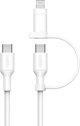 Belkin BOOST CHARGE 2-in-1 Cable USB-C/Lig.1,5m ws.CAC003hq1.5MWH