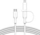 Belkin BOOST CHARGE 2-in-1 Cable USB-C/Lig.1,5m ws.CAC003hq1.5MWH