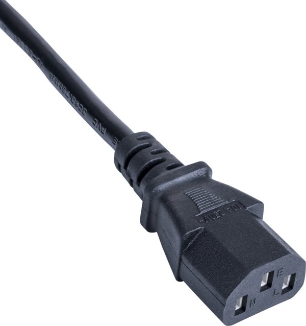 Καλώδιο Τροφοδοσίας Akyga AK-AG-01A, UK BS 1363 σε IEC C13, Μαύρο, 1.5m