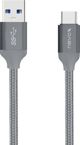 Καλώδιο USB Nevox USB-A - USB-C 2 m Γκρι (1480)