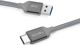 Καλώδιο USB Nevox USB-A - USB-C 2 m Γκρι (1480)