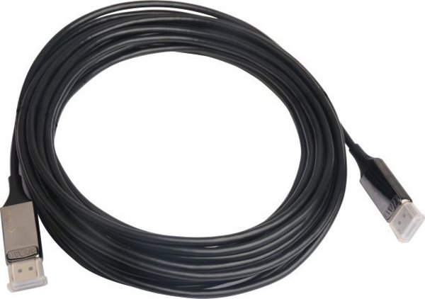 Καλώδιο Techly TECHLY DisplayPort AOC Καλώδιο σύνδεσης 8K Οπτική ίνα DisplayPort Καλώδιο 20m μαύρο Ανθεκτικό σε ηλεκτρομαγνητικές παρεμβολές